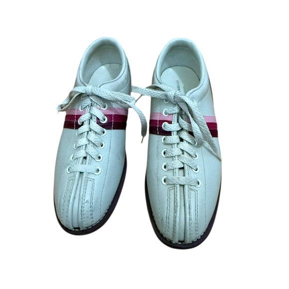 Elegant Cream and Pink Women's Bowling shoes - Picture 2 of 6